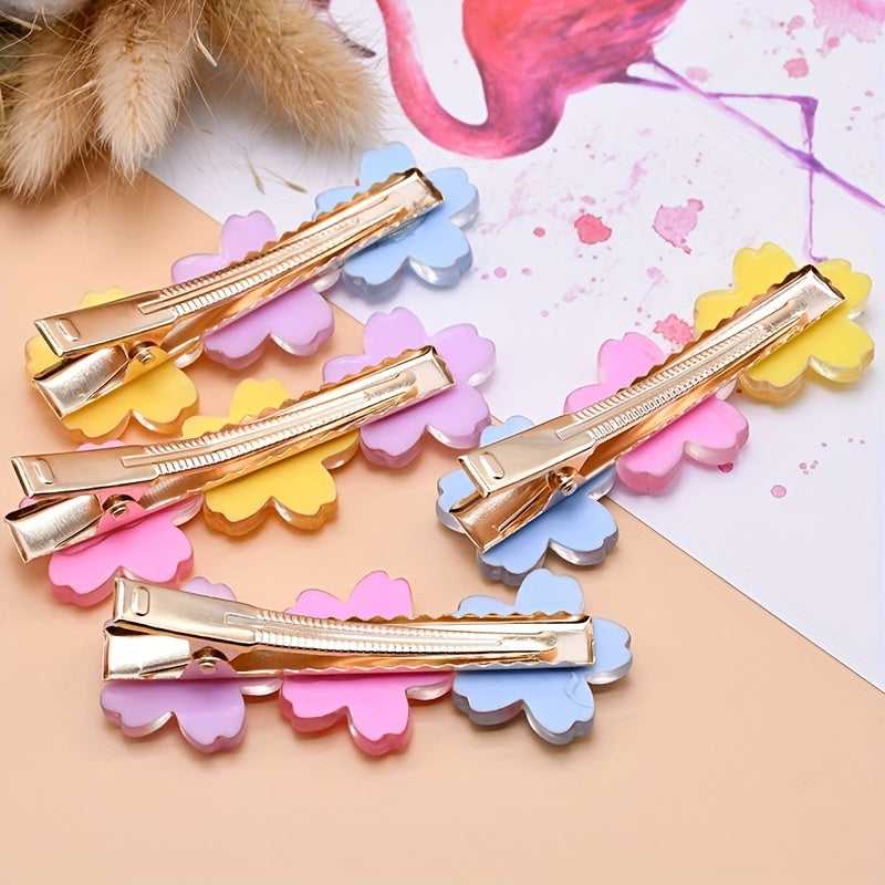 Resin Flower Hair Clip French Barrette Hair Accessories
