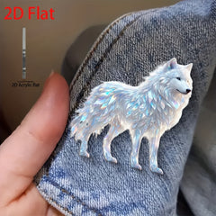 Acrylic Dream Wolf Brooch - Fashionable DIY Accessory for Mother's Day Gift