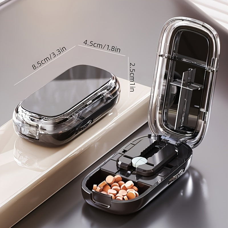 LDQ Pill Cutter and Divider Portable Medication Dispenser