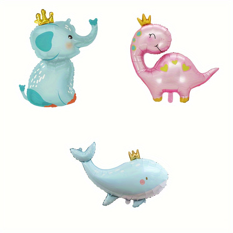 5-50pcs Cartoon Animal Aluminum Foil Balloons Birthday Decorations