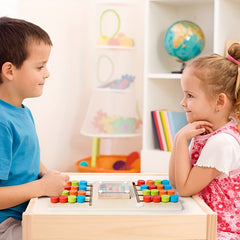 Wooden Logic Game for 2 Players, Improve Classification Cognition