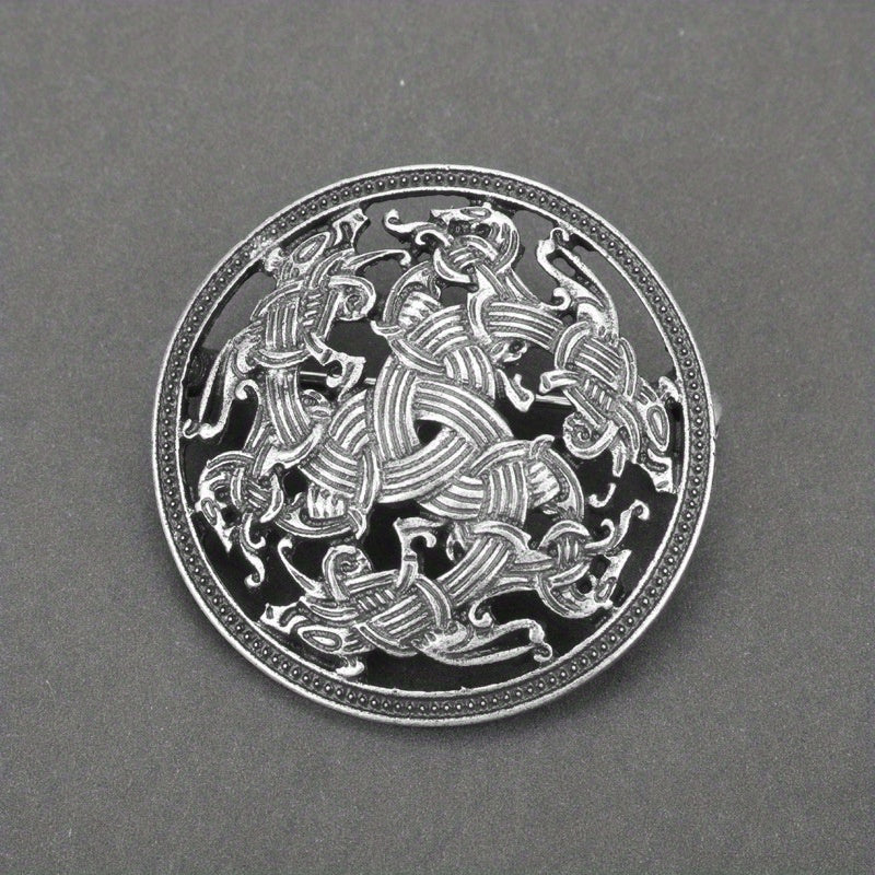 Medieval Pattern Brooch Retro Viking Brooch Badge Clothing Bags