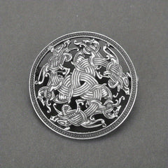 Medieval Pattern Brooch Retro Viking Brooch Badge Clothing Bags