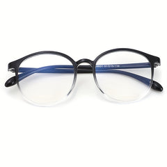 Round Anti Light Glasses For Women Men Casual Jelly Spectacles Frame