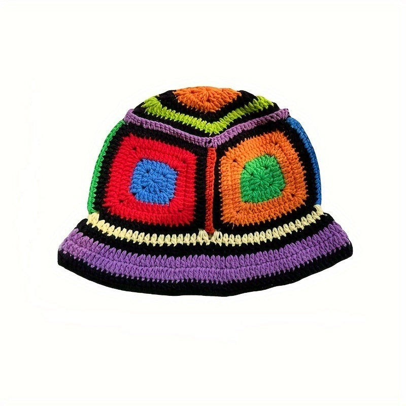 Women's Crochet Bucket Hats Y2K Knitted Cloche Hat