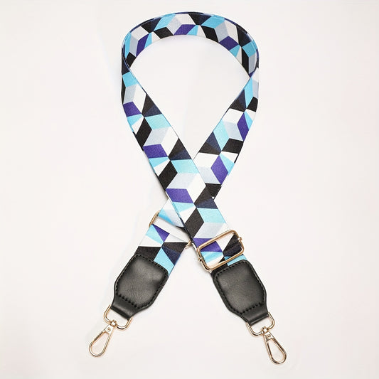 Geometric Pattern Bag Strap Lightweight Adjustable Accessories
