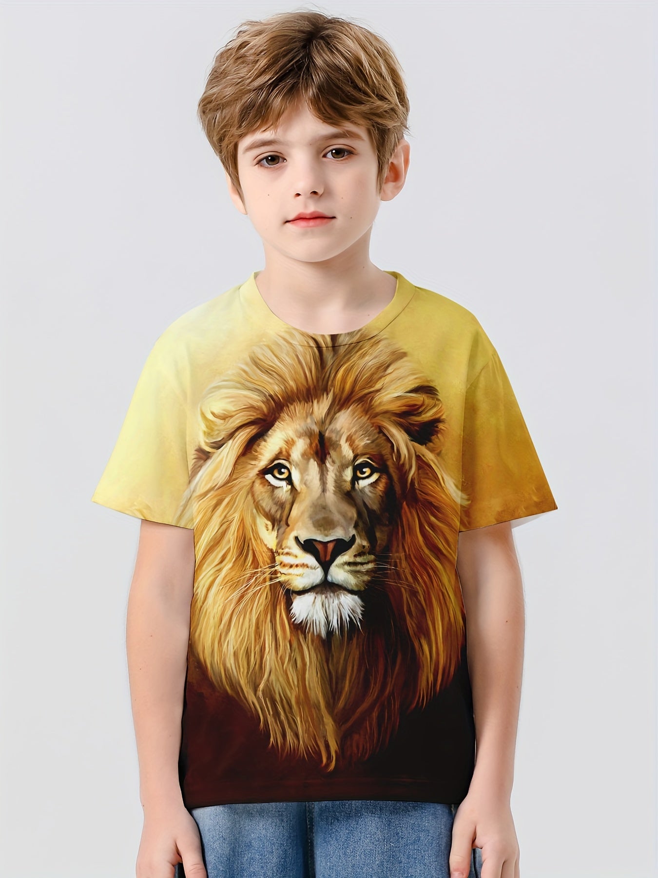 Kids Lion Graphic T shirt Active Breathable Tee