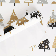 50 Merry Christmas Gift Wrapping Paper Christmas Tree Snowman Background