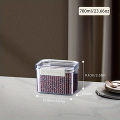 Clear Striped Food Storage Containers with Lids Moisture proof Fresh keeping