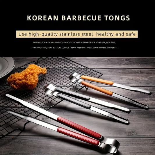 Stainless Steel BBQ Tongs Kitchen Tools