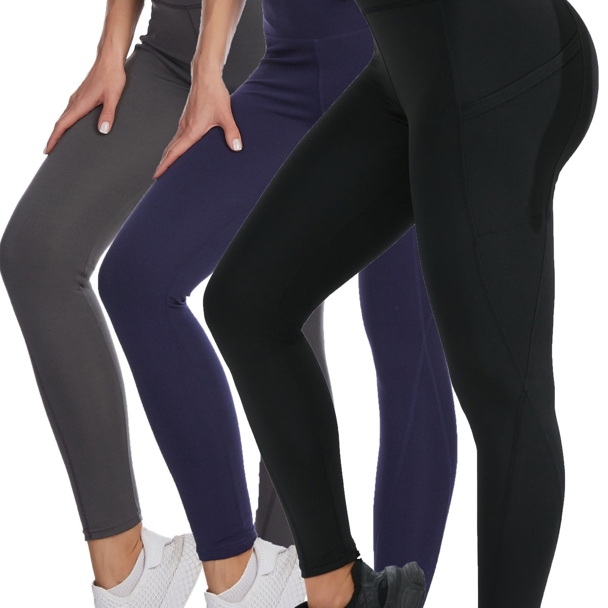 3pcs High Waist Yoga Pants Hip Lifting Fitness Leggings Women's Activewear