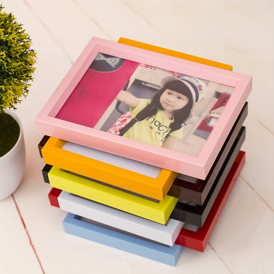 Newborn Boys Girls Plastic Photo Frame Desk Ornament