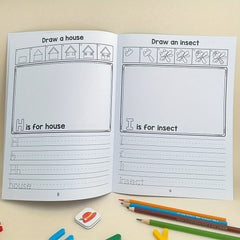 LACHILLY Alphabet Workbook Tracing Sheets Ages 4-8 Preschool & Kindergarten