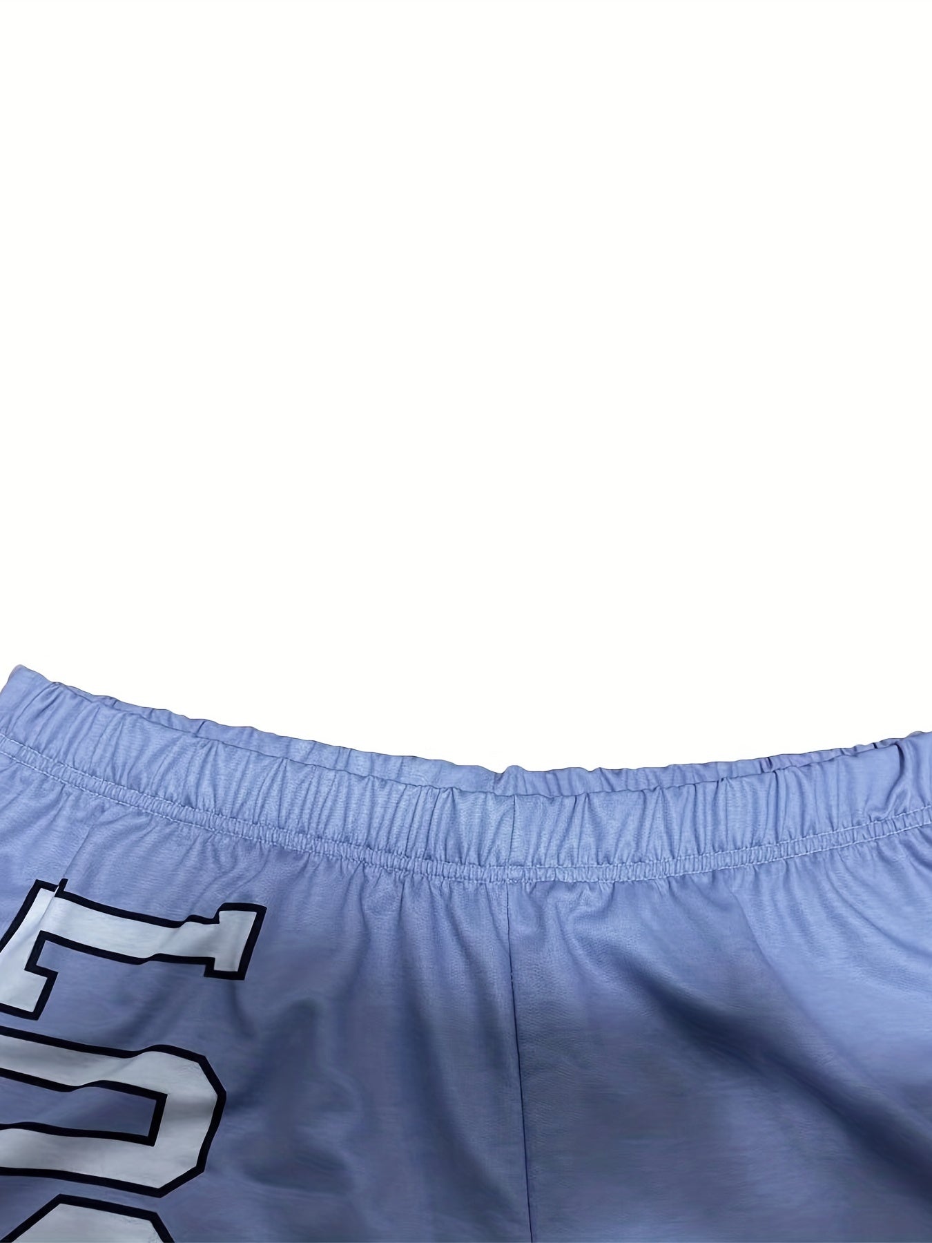  Cartoon Figure & Letter Print Pants