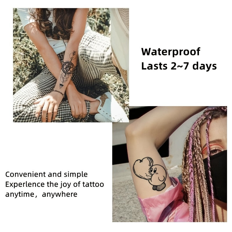 Realistic 3D Butterfly Tattoo Sticker Waterproof Long Lasting Arm Body Art