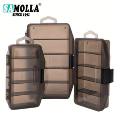 SAMOLLA Fishing Tackle Box Hooks Lures Baits Organizer