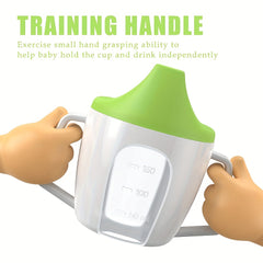 Baby Plastic Water Cup 150ml Double Handle Anti Choke Feeding Supplies