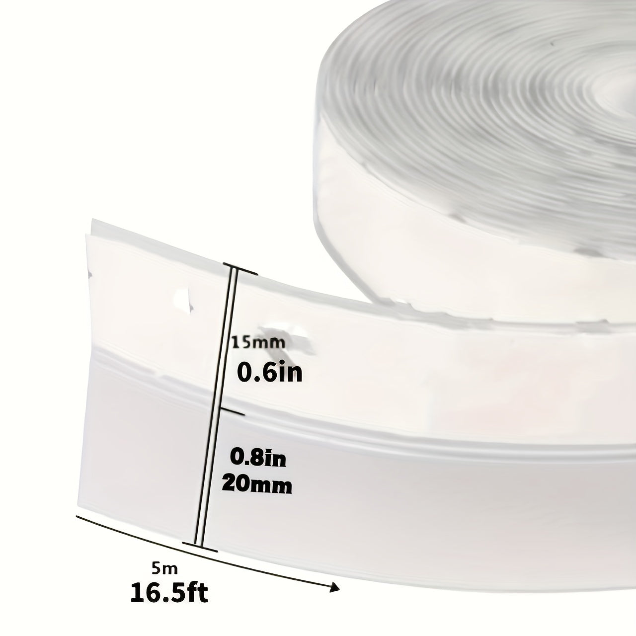 16.5ft Silicone Weather Stripping Tape for Doors & Windows