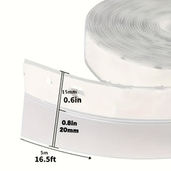 16.5ft Silicone Weather Stripping Tape for Doors & Windows