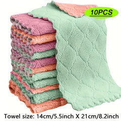 10pcs Quick Dry Microfiber Towels For Camping And Travel