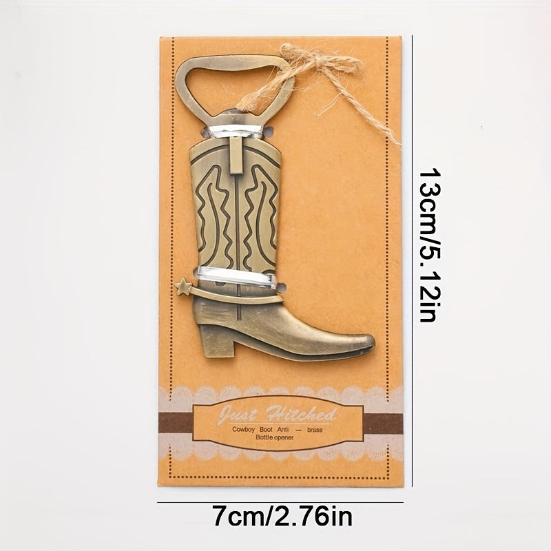 Cowboy Boot Bottle Opener for Home Kitchen Weddings