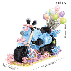 Retro Motorcycle Building Blocks Set - Compliant 6