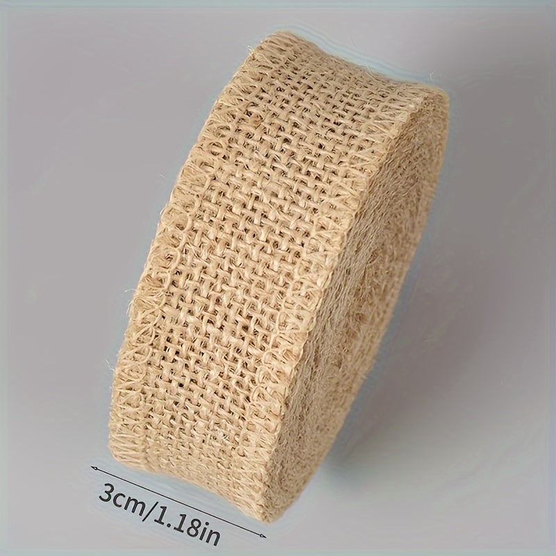 Natural Jute Roll DIY Craft Twine Strip Christmas Wedding Decor