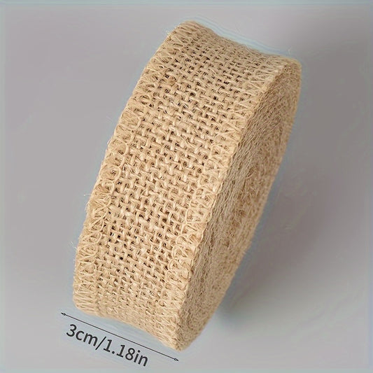 Natural Jute Roll DIY Craft Twine Strip Christmas Wedding Decor