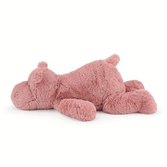 Soft Pink Hippopotamus Plush Toy Gift Room Decoration