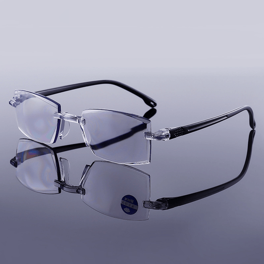 Anti Light Dual Focus Reading Glasses for Reading Books Newspapers