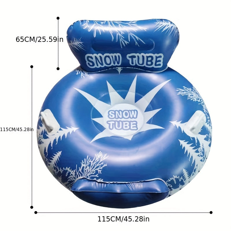 Winter PVC Inflatable Skiing Ring Outdoor Snow Skiing Tube