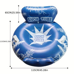 Winter PVC Inflatable Skiing Ring Outdoor Snow Skiing Tube