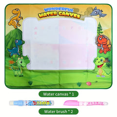 Magic Doodle Mat & Watercolor Canvas for Kids Mess Drawing Fun