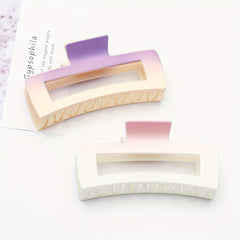 2pcs Gradient Candy Hair Claw Rectangle Shaped Hair Claw Clip Nonslip