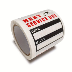120 Sheets Car Change Sticker Maintenance Reminder Waterproof