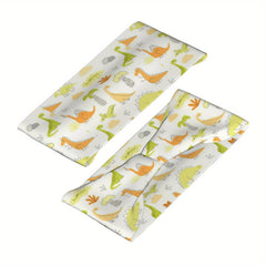 Cartoon Dinosaur Sports Headband Sweat Wicking Stretchy Breathable Polyester