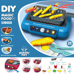 Kids Induction Cooker Food Changing Kitchen Play Set