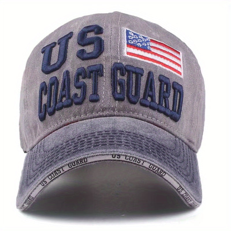 Embroidered Sandwich Brim Baseball Cap All Match Casual Peaked Cap Washed
