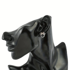 Mouse Charm Bowknot Earrings Jewelry Accessories