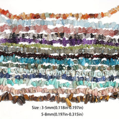 Natural Stone Irregular Gravel Chips Beads - Amazonite Garnet