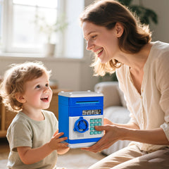 Kids ATM Money Box Interactive Safe with Coin & Bill Slot