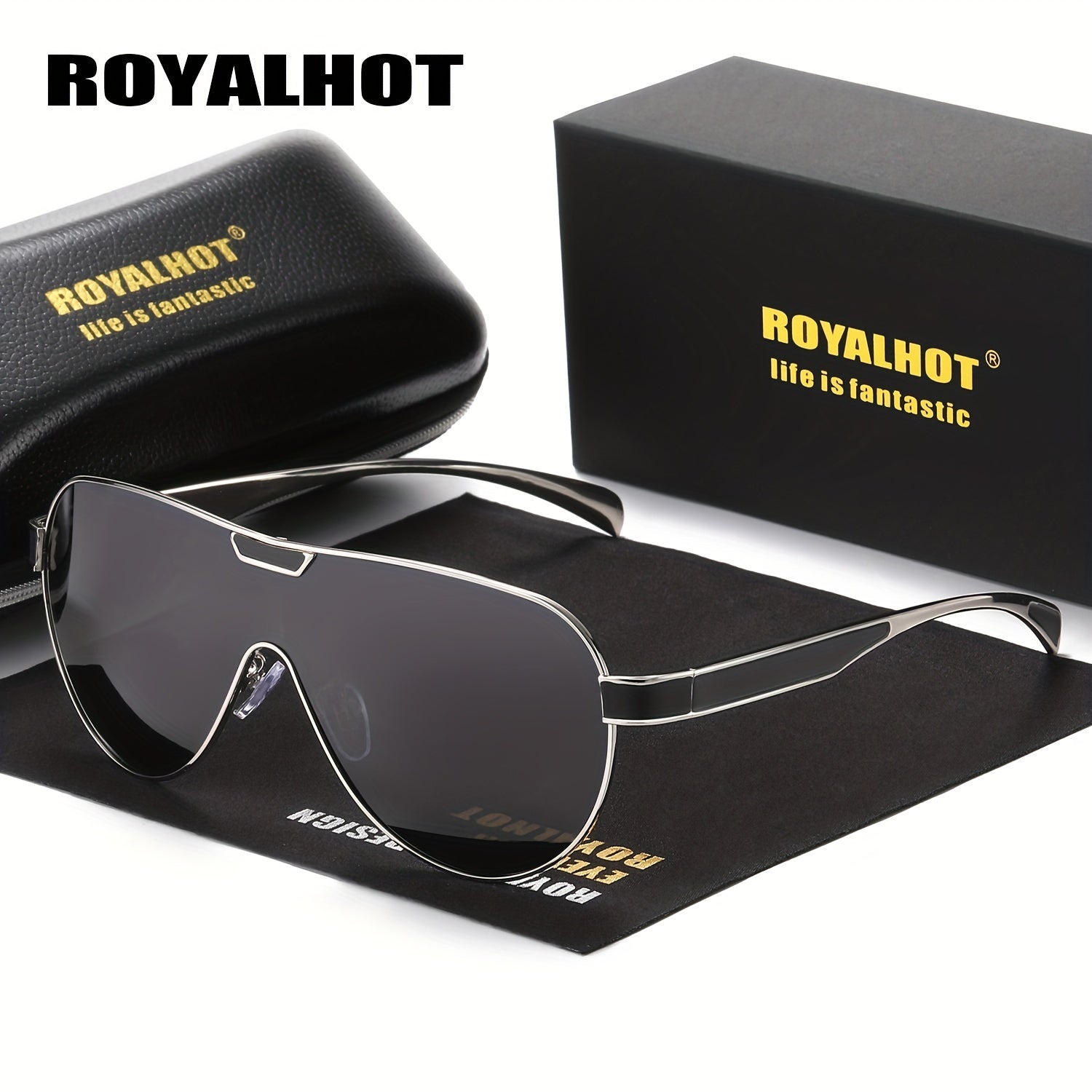 RoyalHot Metal Polarized Sunglasses For Fishing Driving
