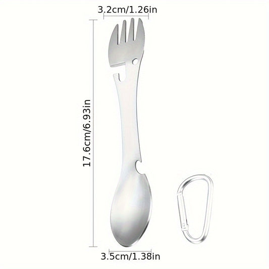 Stainless Steel Spoon Fork Bottle Opener Can Opener Fruit Fork