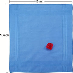 Men's Pocket Handkerchiefs 5pcs Assorted Colors Light Dark Teal Brown