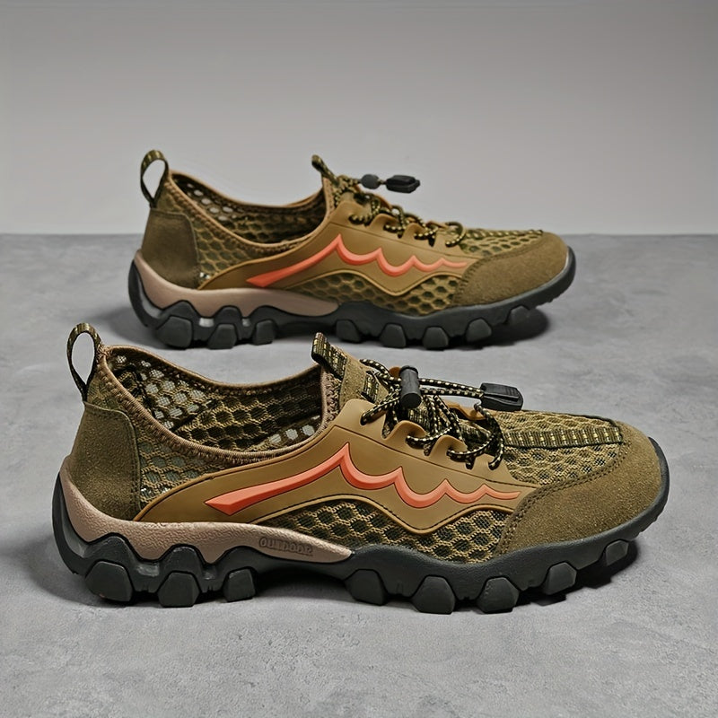 Men's Lightweight Hiking Shoes Breathable Mesh Non Slip Buckle