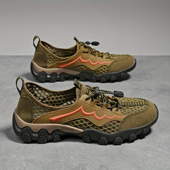Men's Lightweight Hiking Shoes Breathable Mesh Non Slip Buckle