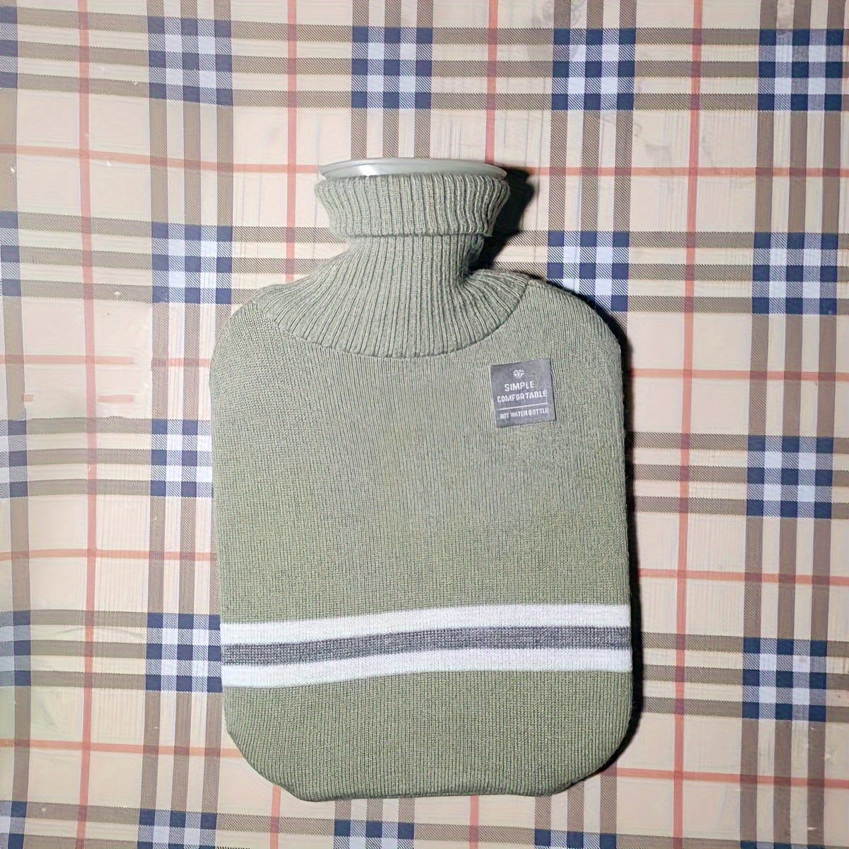 2000ML Warm Water Bag Hot Water Bag Flannelette Portable Belly Warmer
