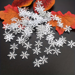 Winter Christmas Glitter Snowflake Confetti Pack - Wedding Party Birthday Decor