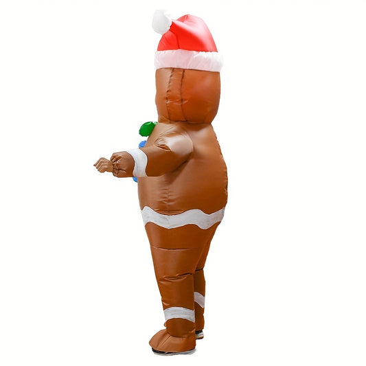 Gingerbread Man Inflatable Christmas Party Costume