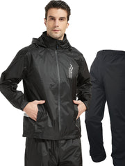Men's Waterproof Rain Jacket with Hood - Lightweight Adventure Gear